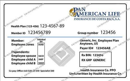 Costa Rica health insurance card